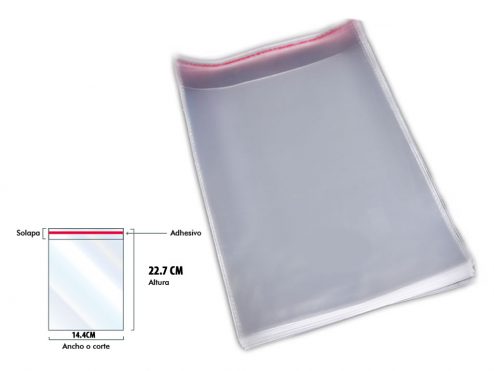 bolsa-de celofan-14.4 x22-adhesiva-transparente