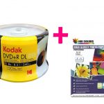 Torre Dvd Doble Capa 8.5gb X 50unid + Resma de Papel 230g